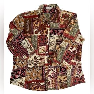 ❗️70’s INSPIRED❗️Western Patchwork Long Sleeve